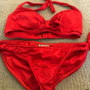 Pinup Couture red Bikini, size medium.